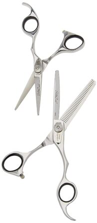 Набір ножиць Olivia Garden SilkCut, 2 ножиці (ножиці для стрижки волосся 5,75'', ножиці для вирівнювання 5,0'')