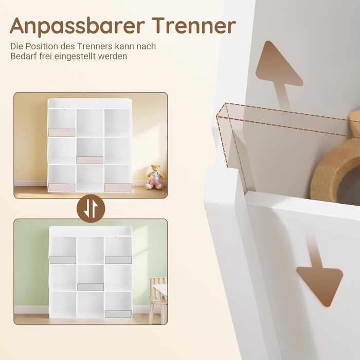 Полиця для дитячих книжок SoBuy Montessori, зелена, 80x104x34 см (KMB55-K-GR)