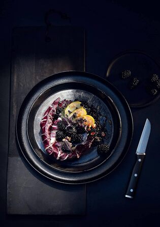 Набір ножів WMF Sequence з підставкою, 6 предметів, Made in Germany, бамбукова підставка, Performance Cut, високоякісна сталь