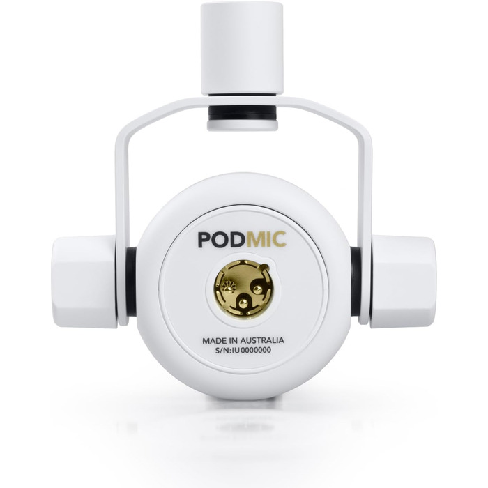 Rode XLR подкаст мікрофон для мовлення, чорний + відкривачка keepdrum (Podmic, білий)
