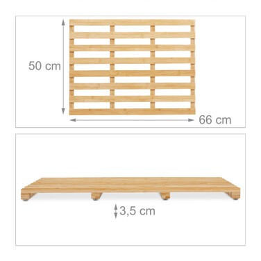 Бамбуковий килимок для ванної Relaxdays