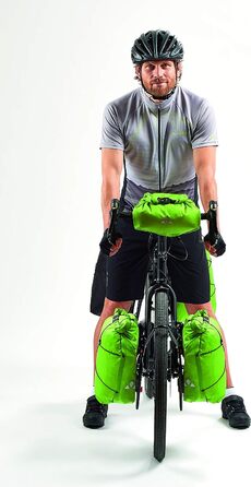 Передні кофри Aqua Front Light, ультралегкий передній кофр для їзди на велосипеді, чорний, один розмір, 129510100 (один розмір, жолоб зелений)