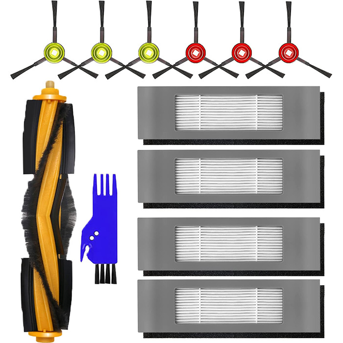 Набір аксесуарів для Ecovacs Deebot Ozmo 950 920 N8 N8 Pro N8 Pro T8 T8 T8 Aivi T8 Макс T9 T9 yeedi 2 гібрид, 12PC
