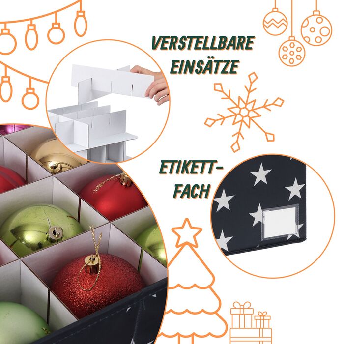 Коробка для зберігання новорічних кулі