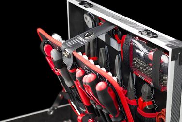 Набір інструментів Meister 131 предметів Knipex & Wera в алюмінієвому кейсі - професійний валіза з інструментами