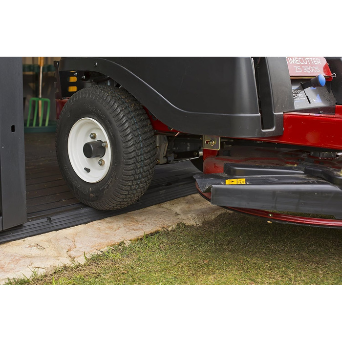 Сарай садовий Keter Artisan 7x7 з підлогою, похилим дахом, подвійними дверями та вікном, 214x218x226 см, 8.3 м³, сірий - для зберігання на вулиці