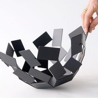 Електричний чайник Alessi Plissé MDL06 B, 1.7л, термопластик, чорний, 2400W, з європейським штекером