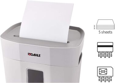 Шредер Dahle PaperSAFE PS 140 для документів, сірий, P4, 5 листів, 12 л, без масла