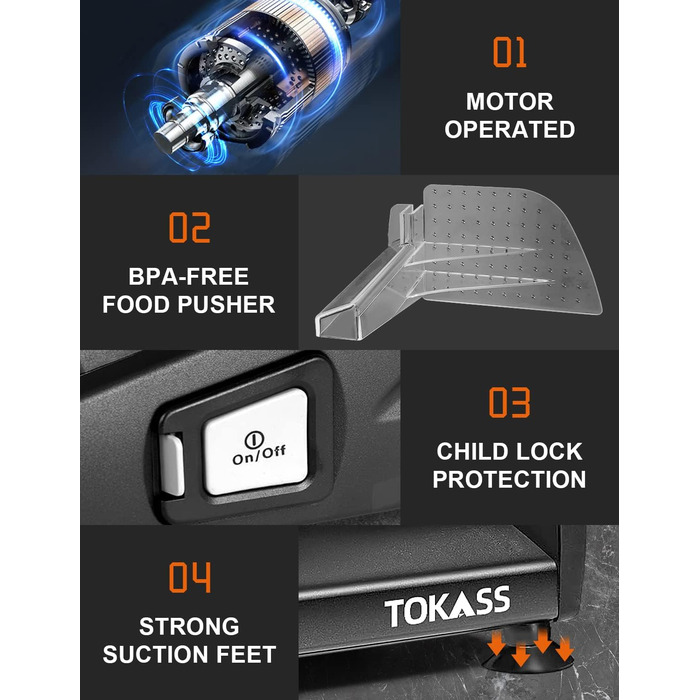 Електричний слайсер 200W з нержавіючої сталі - кухонна машина з регулюванням 0-15 мм, 2 леза, для м'яса, ковбаси, сиру та хліба