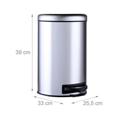 Відро для сміття Relaxdays, 12 літрів