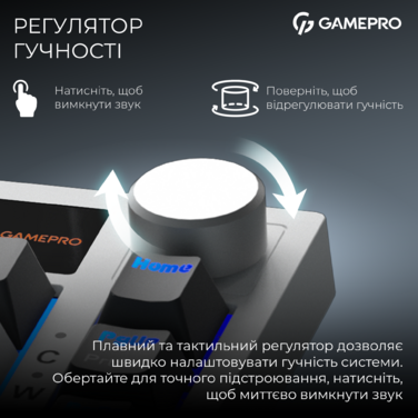 Бездротова механічна клавіатура GamePro MK160D Pro QLAB Sakura Switch White
