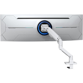 Підставка для монітора Bewiser S1020 White - міцна, для широких моніторів 34-49 дюймів, вантажопідйомність до 20 кг