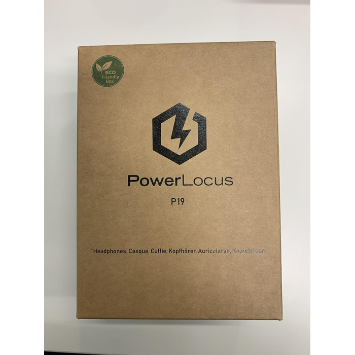 Накладні навушники PowerLocus Bluetooth, 70 годин відтворення, hi-Fi баси, складні, мікрофон, сірий