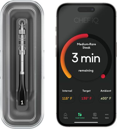 Chef iQ Smart Thermometer Add-on (2023) - Bluetooth/WiFi, для контролю 2 продуктів, сумісний з Hub