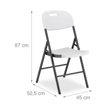 Набір з двох розкладних садових стільців Relaxdays