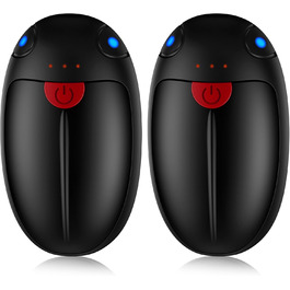 Електричні грілки для рук VTHW, 2 шт. - перезаряджаються, 20 годин тепла, 3 температурні режими, USB, для спорту та Raynaud's/артрит (чорний)