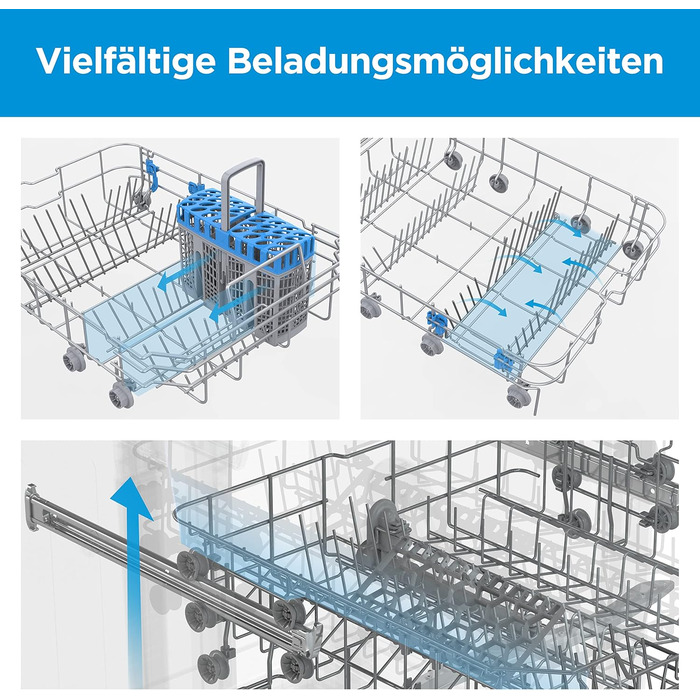 Посудомийна машина Midea SF 3.45N PRO: 9 комплектів, Inox, Wi-Fi, 47 dB, 45 см, енергоклас E