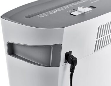 Шредер Dahle PaperSAFE PS 120: 8 листів, P4, частинковий різання, без масла, сірий