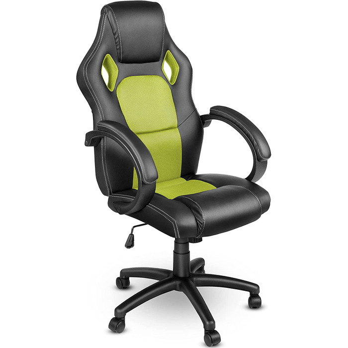 Офісне крісло TRESKO Racing Executive Chair, 14 кольорів, м'які підлокітники, кулісний механізм, протестовано SGS