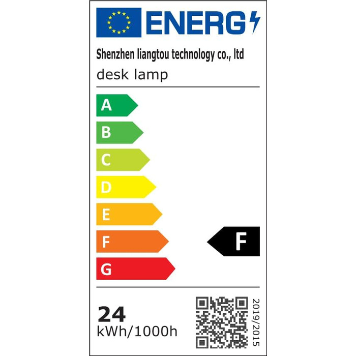 LED настільна лампа LOTTBUTY з гнушим шийкою, 24W, 80см, для офісу та дому, регулювання яскравості, денне світло, чорний колір