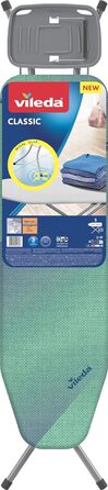 Віледа Класік Прасувальна дошка з прасувальною підкладкою з двосторонньою планкою Бавовняний чохол для прасувальної дошки безпечний транспорт Легке зберігання