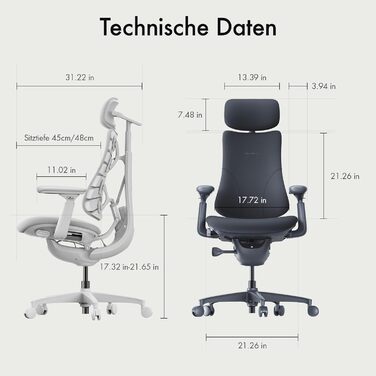 Ергономічне крісло LiberNovo Moss Green для офісу – регульоване, з адаптивною підтримкою попереку, кутом нахилу 160°, інтегрованим розтягуванням хребта, глибина сидіння 48 см. Тільки крісло