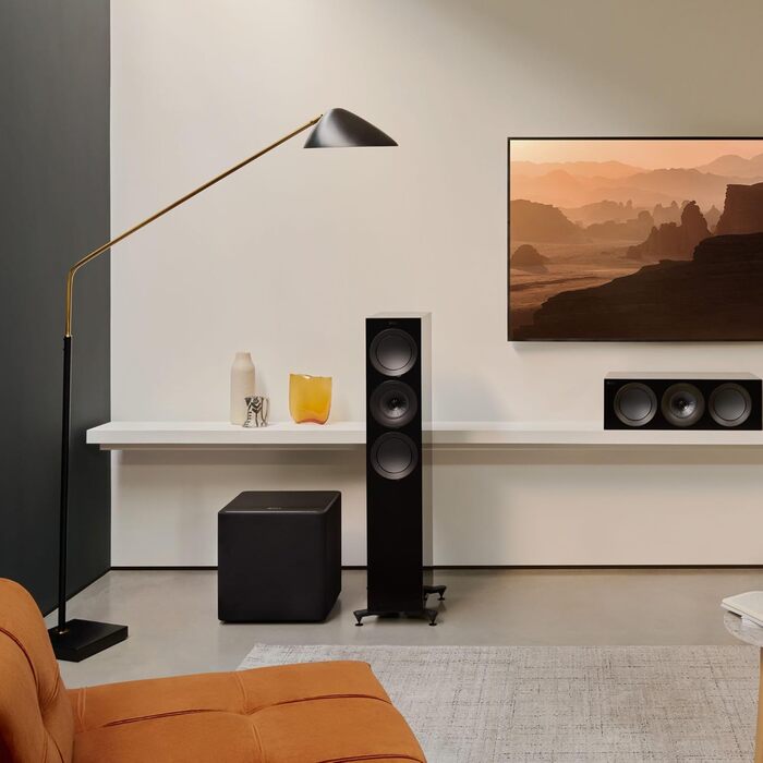 Сабвуфер KEF Kube 12 MIE, 300 Вт RMS, динамік 30 см, iBX бас, RCA, чорний, Музика/Домашній кінотеатр/Ігри