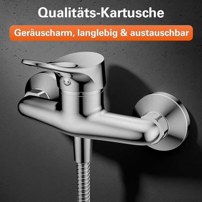 Змішувач для ванної кімнати EISL Verona з витяжною штангою та комплектом зливу, однорідний змішувач для раковини, хром