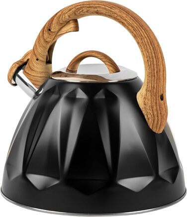 Чайник Karl Hausmann 3L з автоматичним свистком для індукційних, газових та електричних плит - з нержавіючої сталі