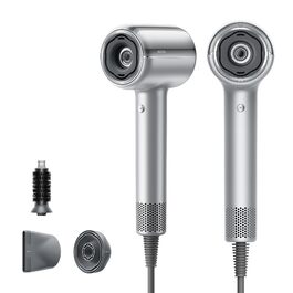 Фен для волосся MOVA Shine 20 з дифузором, високошвидкісним мотором та плазмою для догляду, NTC-контролем температури, сріблястий