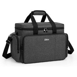 Органайзер для макіяжу BAFASO, косметичка для макіяжу, велика косметичка для косметики, косметичний кейс для жінок, органайзер для косметики в дорогу, БЕЗ АКСЕСУАРІВ (Чорний)