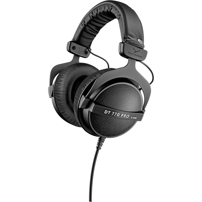 Навушники-вкладиші beyerdynamic DT 770 PRO, закриті, дротові, студійні, 32 Ом, Чорний