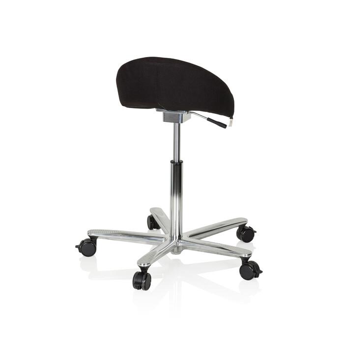 Офісний стілець/табурет MOVE-TEC 3D PRO I з сидінням у вигляді сідла, чорного кольору, hjh OFFICE