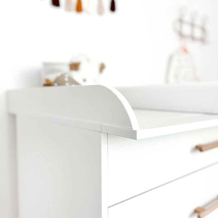 Комод для переодягання ATB ILA з пеленальним столиком - Комплект для дитячої кімнати, білий