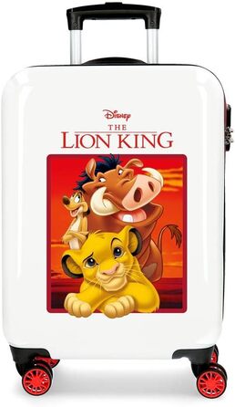 Кейс Disney The Lion King для ручної поклажі 37x55x20 смс з жорстким АБС-замком 34L 2,6 кгс 4 подвійні колеса Ручна поклажа (червоний)