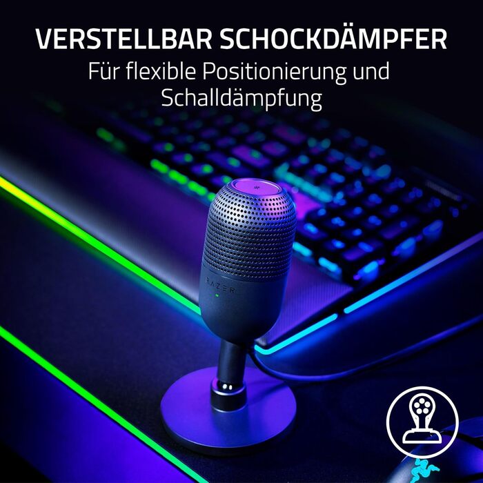 Мікрофон Razer Seiren V3 Mini - компактний USB мікрофон для стрімінгу та запису