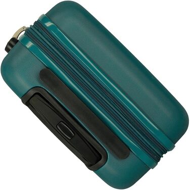 Чохол-валіза Roll Road Flex з ABS-пластику, бокове замкове закриття, 4 подвійні колеса, ручна валіза, практичний внутрішній простір з одним відділенням (Khaki)