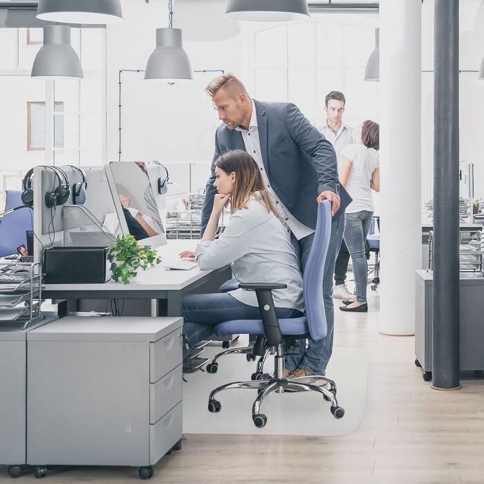 Захисний килимок для офісного крісла Relaxdays (прозорий)