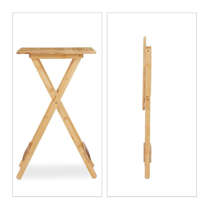 Розкладний столик Relaxdays з бамбука