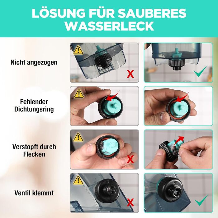 HAUSHOF StainZapper Pro: мийка для килимів та меблів, 450W, 12kPa, 1.5+0.8L, з миючим засобом та щіткою для швів. Ефективний видалення плям з килимів, диванів, меблів та авто.