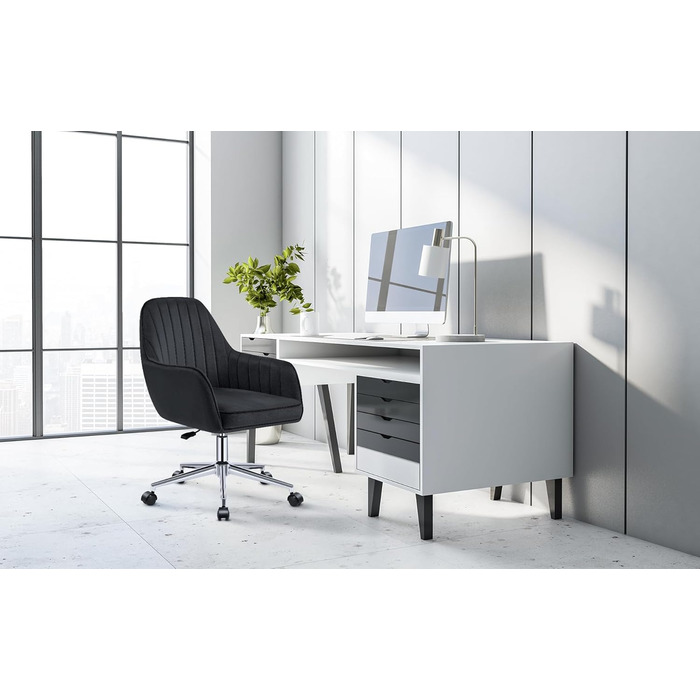 Крісло MARK ADLER Future 5.2 Black - офісне крісло з регулюванням висоти, чорне, для дому та офісу