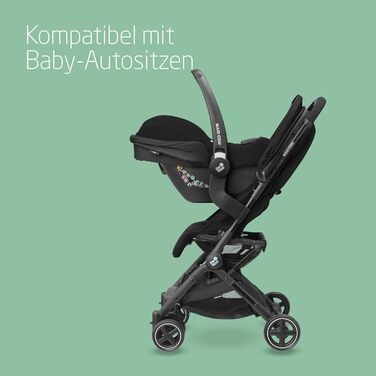 Дитяча коляска Maxi-Cosi Lara2 Essential Black, 0-4 роки, до 22 кг, легка та компактна, 3 положення для сну, складна