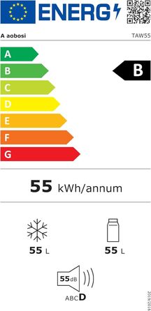 Автомобільний компресорний холодильник AAOBOSI 45L з Wi-Fi, USB-зарядкою, LED-підсвіткою, 12/24V/220V. Для авто, кемпінгу, подорожей (синій)