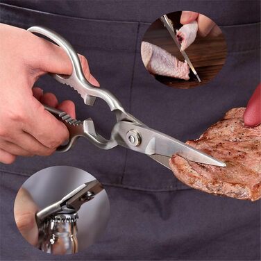 Набір ножів 14 предметів з бруском, кухонний набір ножів з дерев'яним бруском, ножі з німецької сталі X50CrMoV15 (кухонний ніж, сантоку, ніж для стейка, ніж для чищення, ножиці)