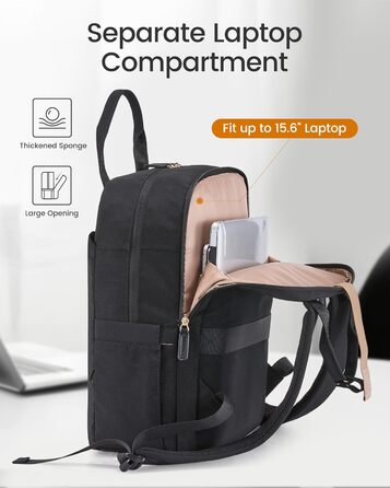 LOVEVOOK Рюкзак для жінок, 15.6 дюймів, рюкзак для школи, підлітки, дівчатка, елегантний, для подорожей, рюкзак для університету, робочий, водонепроникний, для роботи, подорожей, навчання, "LOVEVOOK"