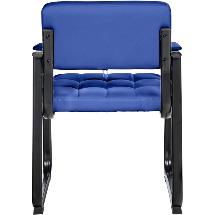 Крісло CLP Canada - оббивка з екошкіри, металевий каркас, колір блакитний