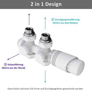 Елегантний радіатор для ванної кімнати 1600x600 мм, білий, з середнім підключенням, сушарка для рушників