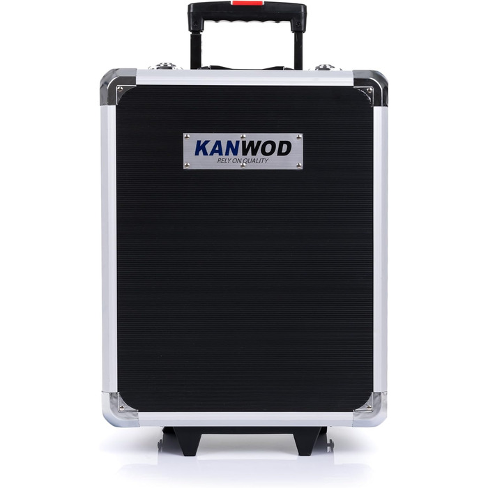 Набір інструментів KANWOD 1500 предметів в алюмінієвому кейсі на колесах - для дому, гаража, автосервісу та хобі