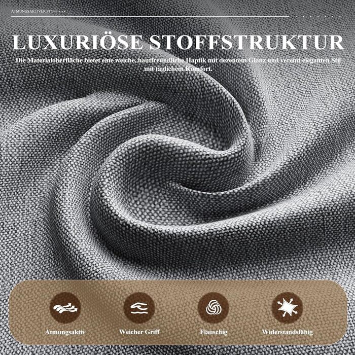 COLAMY Комплект з 2 обідніх стільців, м'який дизайн, спинка, для кухні, ресторану, сірий колір