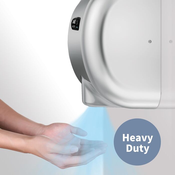 Електричний сушар для рук AIKE AK2800B ECO з датчиком, HEPA-фільтром та нержавіючою сталлю, 10-15 сек сушіння